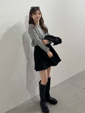 「ニット/セーター」｜mie.さん（レディース・157cm）の冬コーディネート