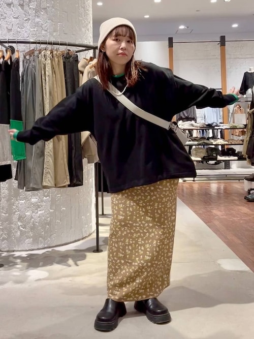 セール】14ゲージアソート柄ニットスカート 638125（スカート