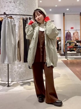 「アイテム（オールインワン・サロペット）」を使った、minkey0309さん（レディース・154cm・40代）の冬コーディネート