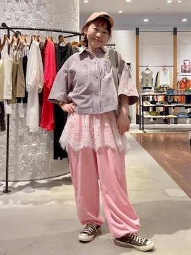 「ALAND（エーランド）のアイテム」を使った、minkey0309さん（レディース・154cm）の春コーディネート