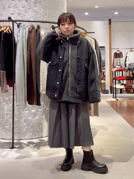 「アイテム（ブーツ）」を使った、minkey0309さん（レディース・154cm・40代）の秋コーディネート