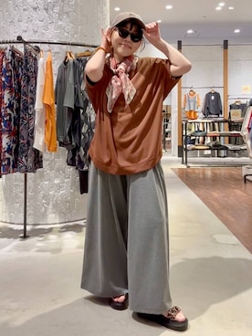 「アイテム（キャップ）」を使った、minkey0309さん（レディース・154cm）の春コーディネート