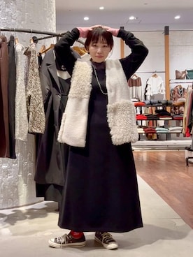 「アイテム（ワンピース/ドレス）」を使った、minkey0309さん（レディース・154cm・40代）の秋コーディネート