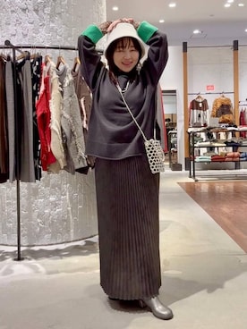 「アイテム（帽子）」を使った、minkey0309さん（レディース・154cm・40代）の冬コーディネート