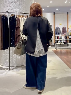 「LEPSIM（レプシィム）の【CONVERSE／コンバース】AS/AGED/AC/OX　573027（スニーカー、ブルー系）」を使った、minkey0309さん（レディース・154cm）の秋コーディネート