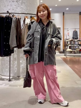 「LEPSIM（レプシィム）の【Drifter】ミニショルダー　1044016（ショルダーバッグ、その他）」を使った、minkey0309さん（レディース・154cm）の秋コーディネート