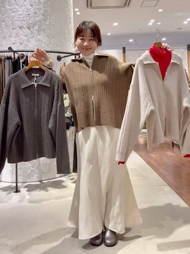 「アイテム（チョーカー）」を使った、minkey0309さん（レディース・154cm）の冬コーディネート