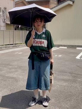 「GEORGE'S（ジョージズ）のアイテム」を使った、minkey0309さん（レディース・154cm）の夏コーディネート