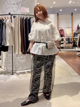 「LEPSIM（レプシィム）のアイテム（デニムパンツ）」を使った、minkey0309さん（レディース・154cm）の秋コーディネート