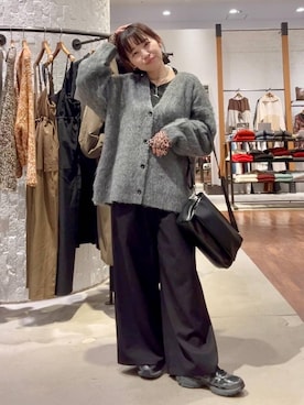 「アイテム（シュシュ）」を使った、minkey0309さん（レディース・154cm）の秋コーディネート