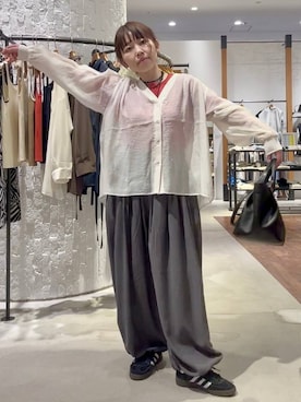 「LEPSIM（レプシィム）の【adidas/アディダス】HANDBALL SPEZIAL　290691（スニーカー、ブラック系）」を使った、minkey0309さん（レディース・154cm）の春コーディネート