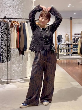 「LEPSIM（レプシィム）の【CONVERSE／コンバース】AS/AGED/AC/OX　573027（スニーカー、ブルー系）」を使った、minkey0309さん（レディース・154cm）の春コーディネート