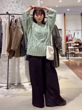 「アイテム（アナログ腕時計）」を使った、minkey0309さん（レディース・154cm）の秋コーディネート