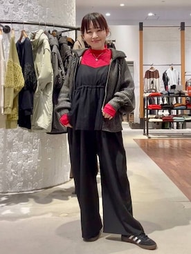 「アイテム（ヘアアクセサリー）」を使った、minkey0309さん（レディース・154cm・40代）の秋コーディネート