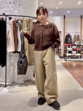 「アイテム（バッグ）」を使った、minkey0309さん（レディース・154cm・40代）の冬コーディネート