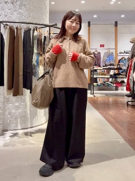 「アイテム（トートバッグ）」を使った、minkey0309さん（レディース・154cm・40代）の冬コーディネート