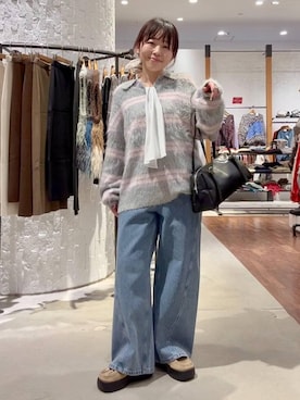 「アイテム（ヘアアクセサリー）」を使った、minkey0309さん（レディース・154cm・40代）の冬コーディネート