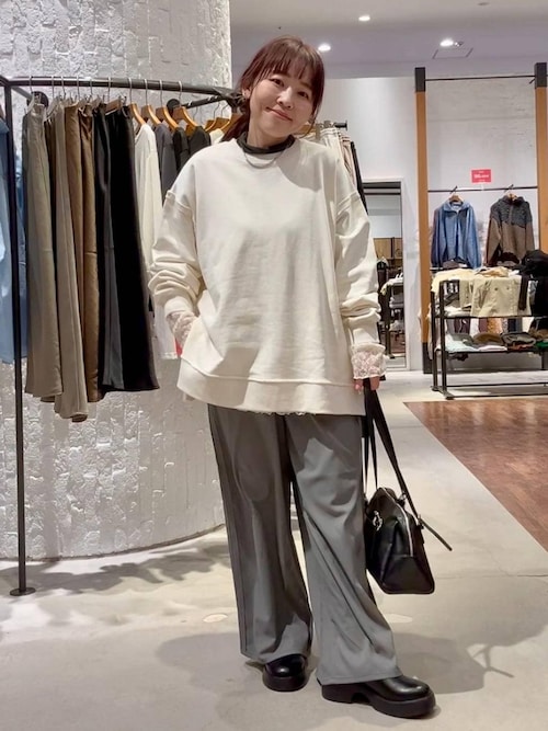 総レース長袖ペプラム 637690（シャツ/ブラウス）｜LEPSIM（レプシィム