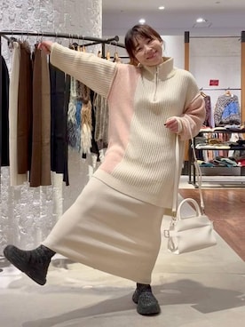 「アイテム（ヘアアクセサリー）」を使った、minkey0309さん（レディース・154cm・40代）の冬コーディネート