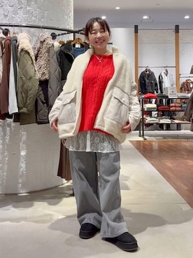 「アイテム（その他シューズ）」を使った、minkey0309さん（レディース・154cm・40代）の冬コーディネート