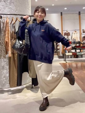 「アイテム（ブーツ）」を使った、minkey0309さん（レディース・154cm・40代）の秋コーディネート