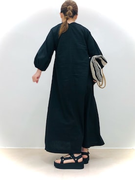 「Teva（テバ）のTeva / プラットフォーム ユニバーサル（サンダル）」を使った、mihairuさん（レディース・155cm）の夏コーディネート