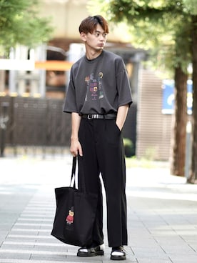 やーこん🦊︎︎︎︎︎︎︎︎︎︎︎︎☑︎さん（メンズ・172cm）の夏コーディネート