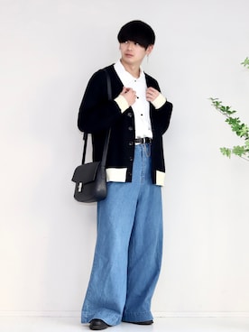 やーこん🦊︎︎︎︎︎︎︎︎︎︎︎︎☑︎さん（メンズ・172cm）の春コーディネート