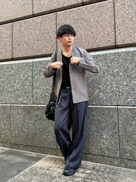「アイテム（ピアス（片耳用））」を使った、やーこん🦊︎︎︎︎︎︎︎︎︎︎︎︎☑︎さん（メンズ・172cm・20代）の秋コーディネート