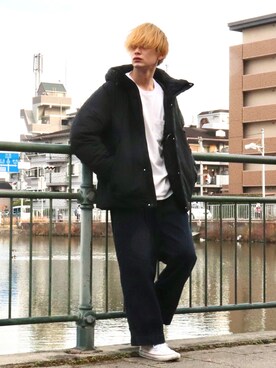 「RAGEBLUE（レイジブルー）のアイテム（マウンテンパーカー）」を使った、やーこん🦊︎︎︎︎︎︎︎︎︎︎︎︎☑︎さん（メンズ・172cm）の冬コーディネート