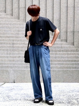 やーこん🦊︎︎︎︎︎︎︎︎︎︎︎︎☑︎さん(メンズ・172cm)の夏コーディネート