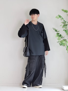 やーこん🦊︎︎︎︎︎︎︎︎︎︎︎︎☑︎さん(メンズ・172cm)の春コーディネート