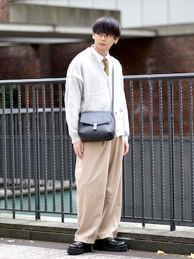 「NO NEED（ノーニード）のアイテム（パンツ）」を使った、やーこん🦊︎︎︎︎︎︎︎︎︎︎︎︎☑︎さん（メンズ・172cm）の秋コーディネート