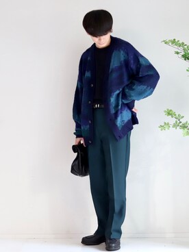 「DEVICE（デバイス）のアイテム（ハンドバッグ）」を使った、やーこん🦊︎︎︎︎︎︎︎︎︎︎︎︎☑︎さん（メンズ・172cm）の秋コーディネート