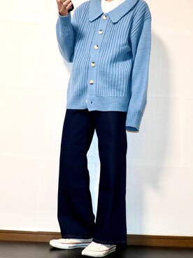 やーこん🦊︎︎︎︎︎︎︎︎︎︎︎︎☑︎さん（メンズ・172cm）の冬コーディネート