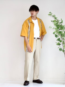 やーこん🦊︎︎︎︎︎︎︎︎︎︎︎︎☑︎さん（メンズ・172cm）の夏コーディネート