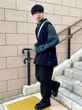 「STYLEMIXER_MEN」｜やーこん🦊︎︎︎︎︎︎︎︎︎︎︎︎☑︎さん（メンズ・172cm）の冬コーディネート