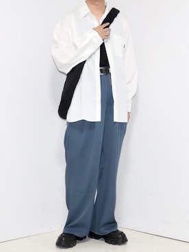 「ASTRONOMY（アストロノミー）のアイテム（パンツ）」を使った、やーこん🦊︎︎︎︎︎︎︎︎︎︎︎︎☑︎さん（メンズ・172cm）の夏コーディネート