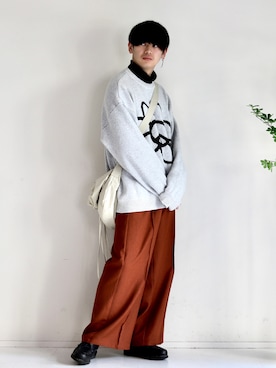 やーこん🦊︎︎︎︎︎︎︎︎︎︎︎︎☑︎さん（メンズ・172cm）の春コーディネート