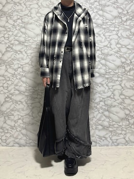 「アイテム（リング）」を使った、やーこん🦊︎︎︎︎︎︎︎︎︎︎︎︎☑︎さん（メンズ・172cm・20代）の秋コーディネート