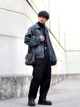 「ASTRONOMY（アストロノミー）のアイテム（ブルゾン）」を使った、やーこん🦊︎︎︎︎︎︎︎︎︎︎︎︎☑︎さん（メンズ・172cm）の冬コーディネート