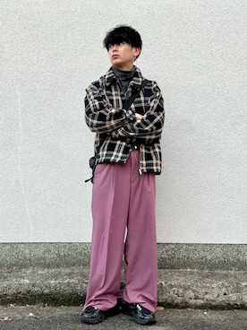 「Red Cap Girl（レッドキャプガール）のアイテム（ブルゾン）」を使った、やーこん🦊︎︎︎︎︎︎︎︎︎︎︎︎☑︎さん（メンズ・172cm）の冬コーディネート