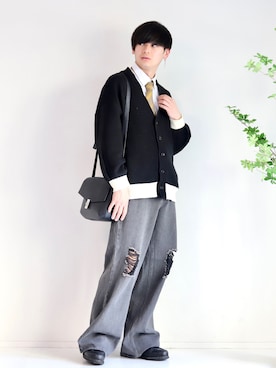 やーこん🦊︎︎︎︎︎︎︎︎︎︎︎︎☑︎さん（メンズ・172cm）の春コーディネート