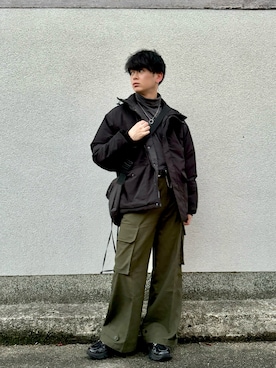 「CREARE -LINO-（クレアーレリノ）のアイテム（ダウンジャケット/コート）」を使った、やーこん🦊︎︎︎︎︎︎︎︎︎︎︎︎☑︎さん（メンズ・172cm）の冬コーディネート