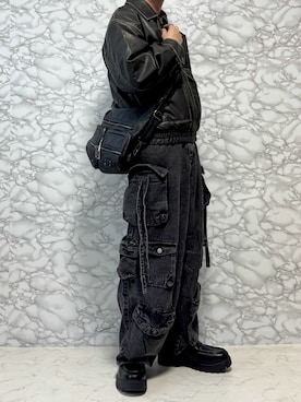 「アイテム（リング）」を使った、やーこん🦊︎︎︎︎︎︎︎︎︎︎︎︎☑︎さん（メンズ・172cm）の冬コーディネート