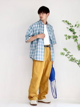 やーこん🦊︎︎︎︎︎︎︎︎︎︎︎︎☑︎さん(メンズ・172cm)の夏コーディネート