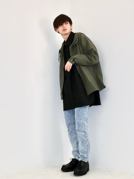 「URBAN RESEARCH Sonny Label（アーバンリサーチサニーレーベル）のアイテム（マウンテンパーカー）」を使った、やーこん🦊︎︎︎︎︎︎︎︎︎︎︎︎☑︎さん（メンズ・172cm）の春コーディネート