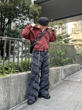 「アイテム（ブレスレット）」を使った、やーこん🦊︎︎︎︎︎︎︎︎︎︎︎︎☑︎さん（メンズ・172cm・20代）の秋コーディネート
