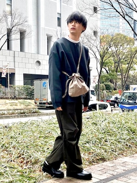 「Like Us（ライクアス）のアイテム」を使った、やーこん🦊︎︎︎︎︎︎︎︎︎︎︎︎☑︎さん（メンズ・172cm）の冬コーディネート