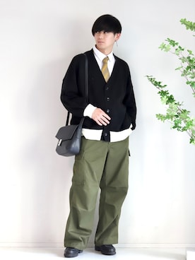 やーこん🦊︎︎︎︎︎︎︎︎︎︎︎︎☑︎さん（メンズ・172cm）の春コーディネート